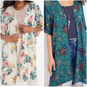 Maurice’s Floral boho kimonos or cover-ups size small